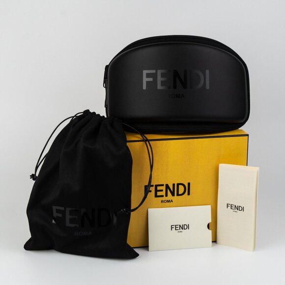 Fendi FE40152U SKI MASK Men 48G Brown Mirror NEW AUTHENTIC - Picture 11 of 13